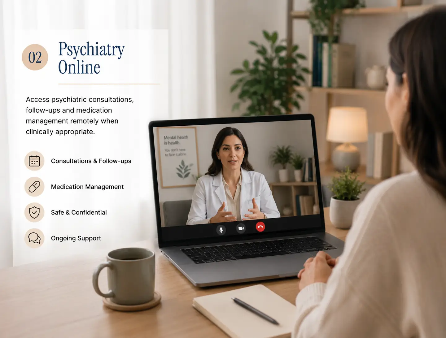 Specialist mental health telemedicine consultation options | Alma Care
